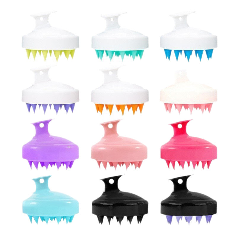 Shampoo Brush New Scalp Shampoo Artifact Head Massage Brush Shampoo Comb Soft Glue Shampoo Brush