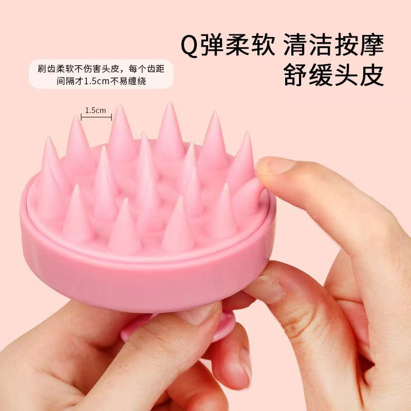 Shampoo Brush New Scalp Shampoo Artifact Head Massage Brush Shampoo Comb Soft Glue Shampoo Brush